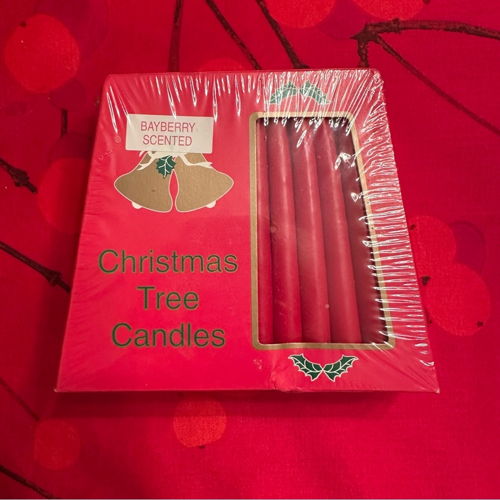 Vintage New in Packaging Set of 24 Christmas Tree Candles